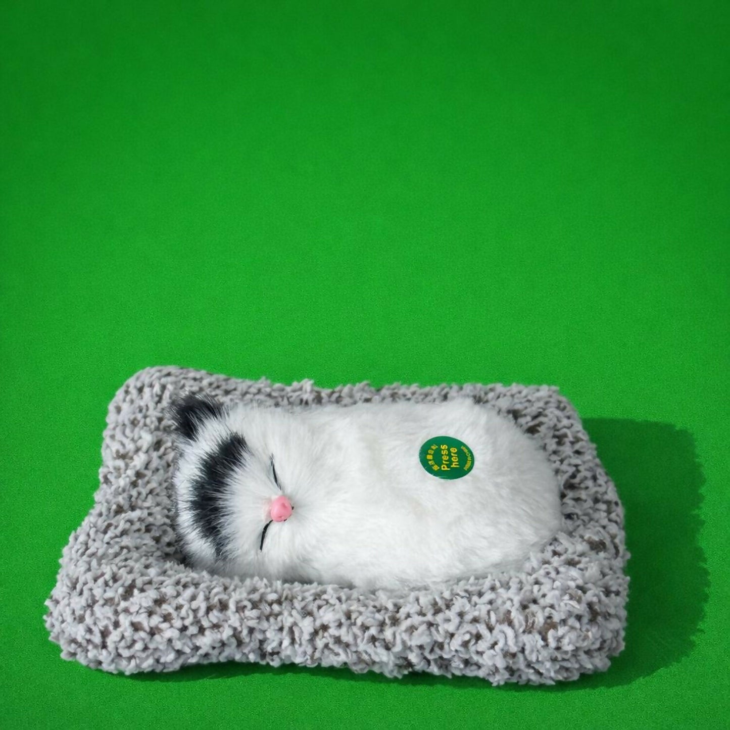 Sleeping White Cat Car Dashboard Plush Showpiece Soft Cute Cat Toy Decor