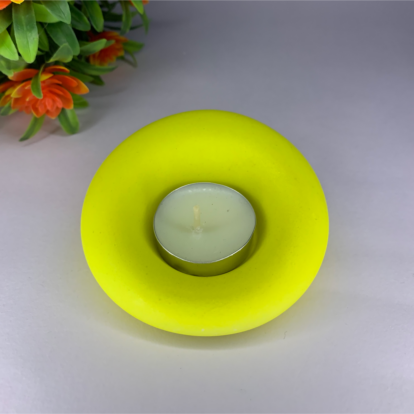 Gadi Diya yellow tealight candle Elegant Home Decor Handmade
