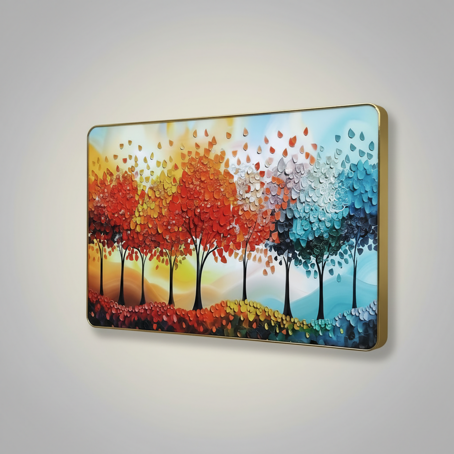 Luxury 3D Tree Wall Art Frame with Gem Design Home Decor