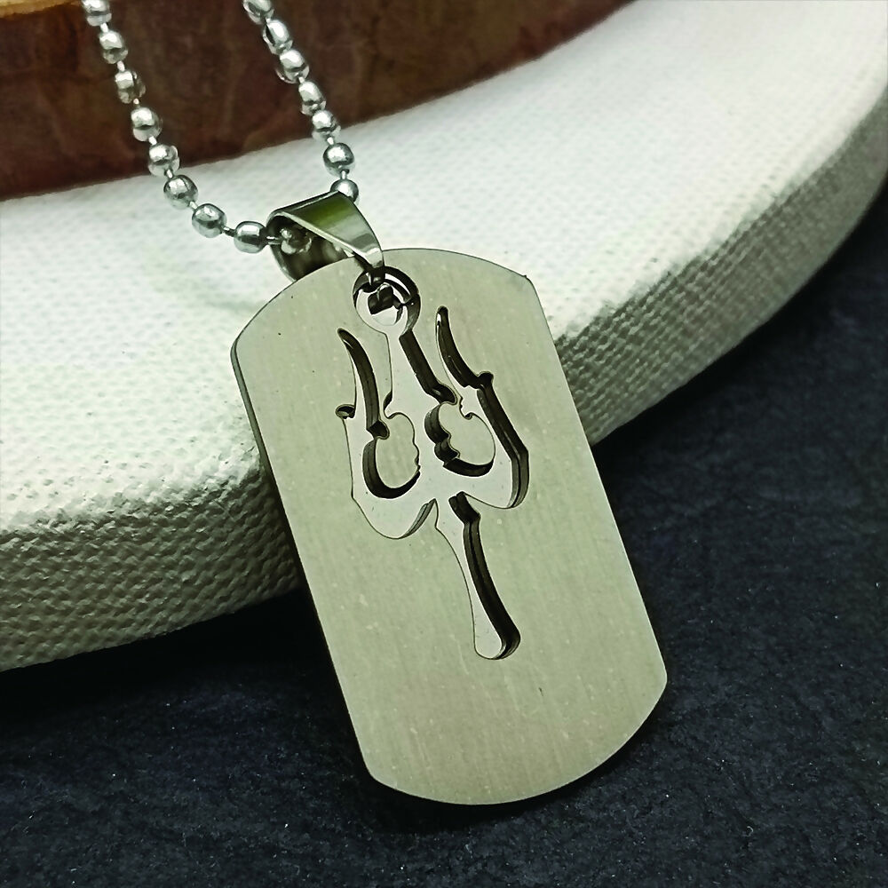 Trishul Chain Pendant For Men
