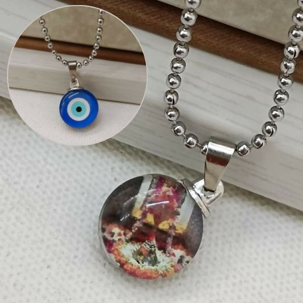 Evil Eye Shivling Chain Pendant