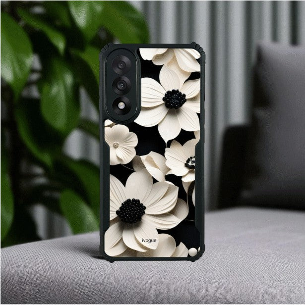 Black & Bloom Mobile Cover For Oneplus Nord 5