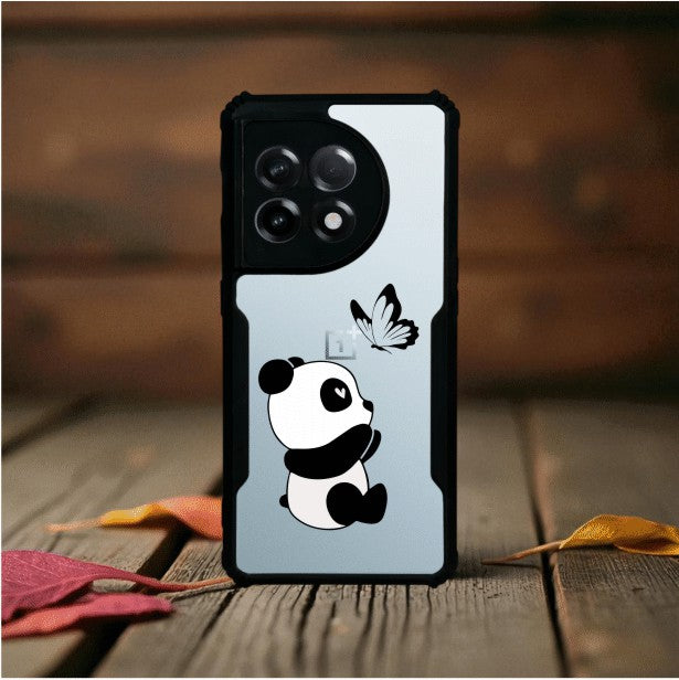 Panda and Butterfly Mobile Cover For Oneplus 11R