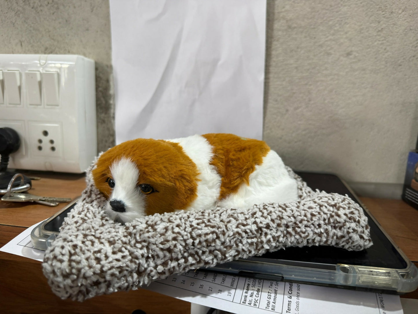 Cute Sleeping Puppy Dashboard Doll with Cushion for Car Decoration