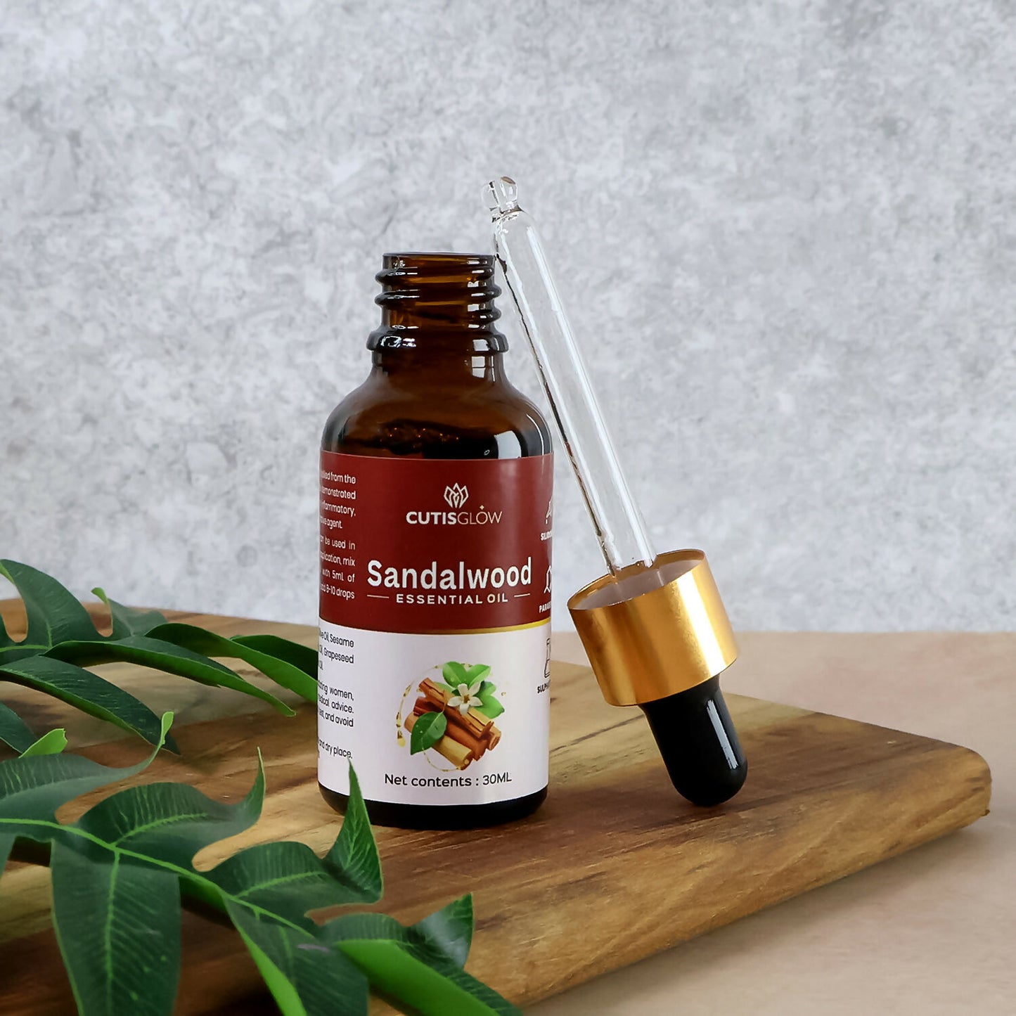 Eyelet Sandalwood Essential Oil – 100% Pure & Natural Aromatherapy Oil for Skin, Hair & Relaxation 30ml