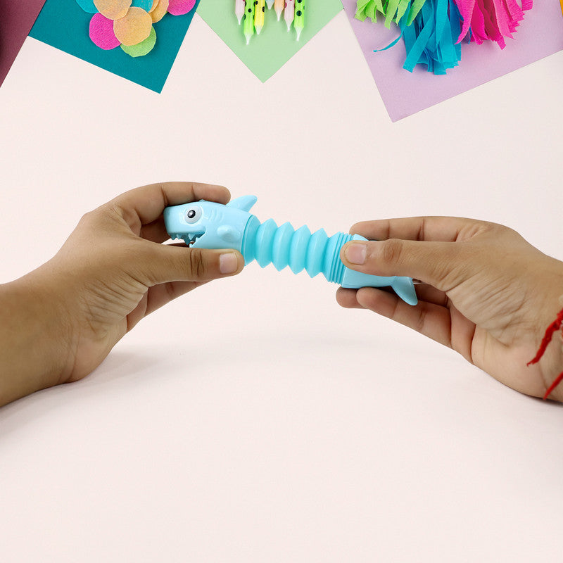 Pop Tube Shark Toy for Kids – Flexible Stretchable Animal Figure for Fun Play and Sensory Development