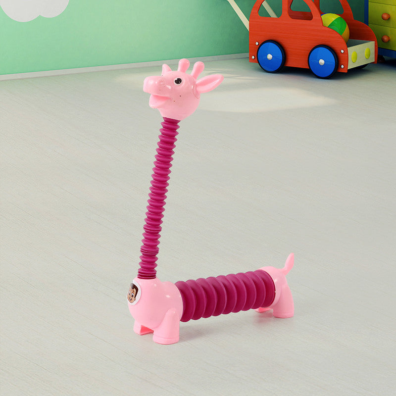 Cute Pink Dino Pop Tube Toy for Kids