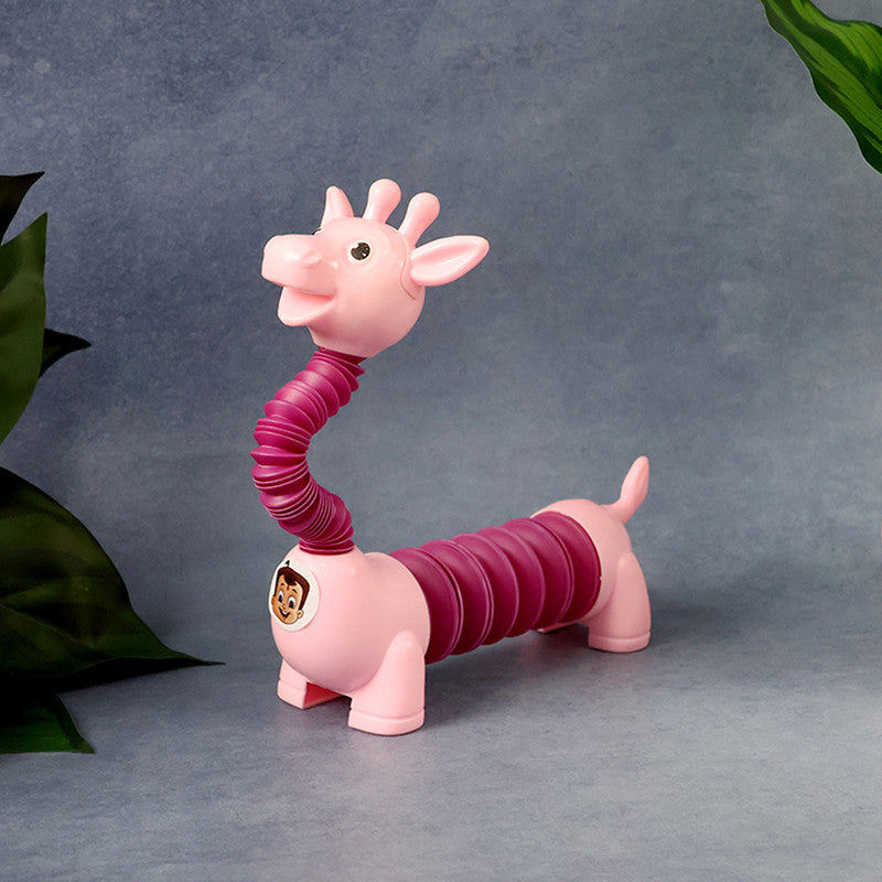 Cute Pink Dino Pop Tube Toy for Kids