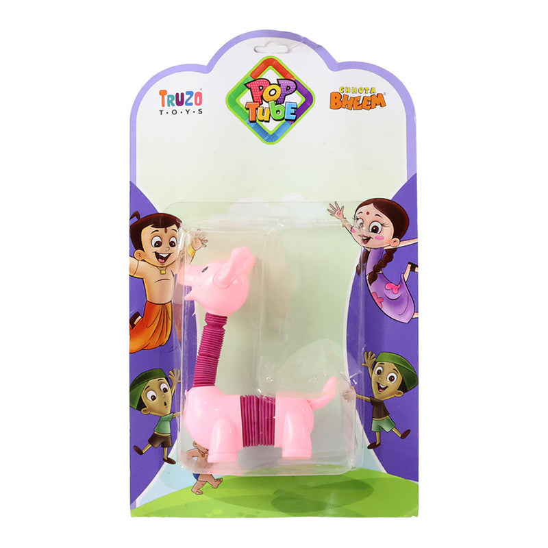 Cute Pink Dino Pop Tube Toy for Kids