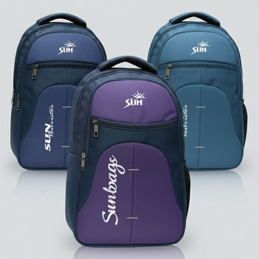 Stylish Sunbags Backpack – Durable Multicolor Backpack / School Bag | Stylish Backpack for Men & Women | Multiple Compartments
