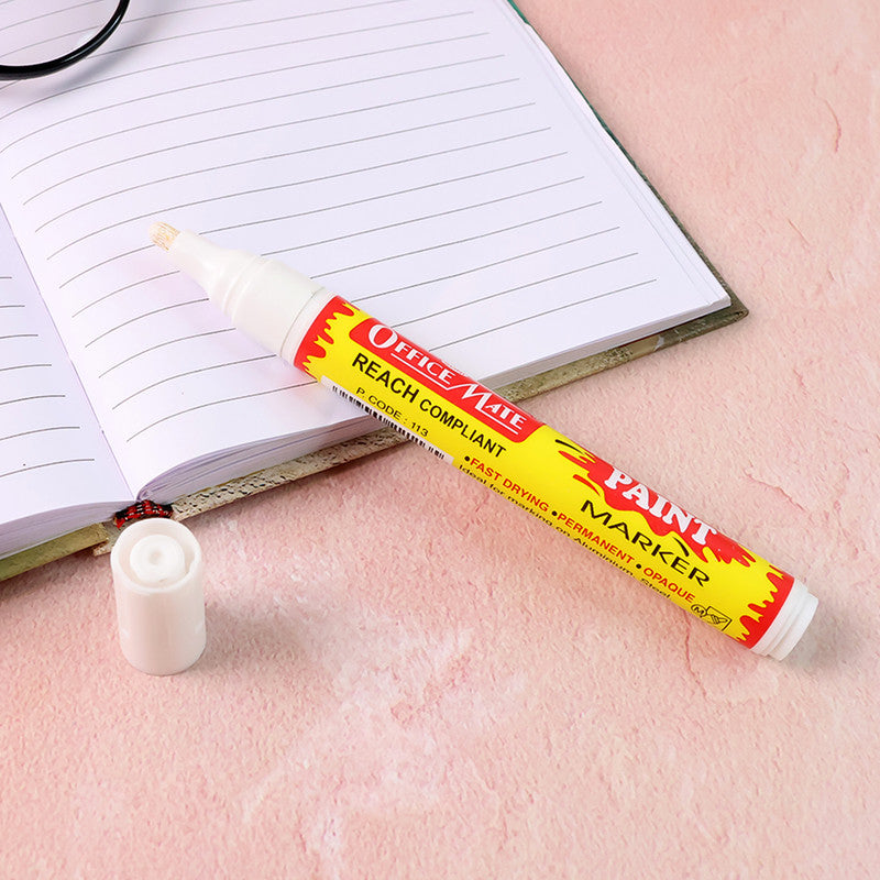 Paint Marker Pen – Permanent, Quick Dry, Opaque Ink for Metal, Glass, Plastic, and Wood