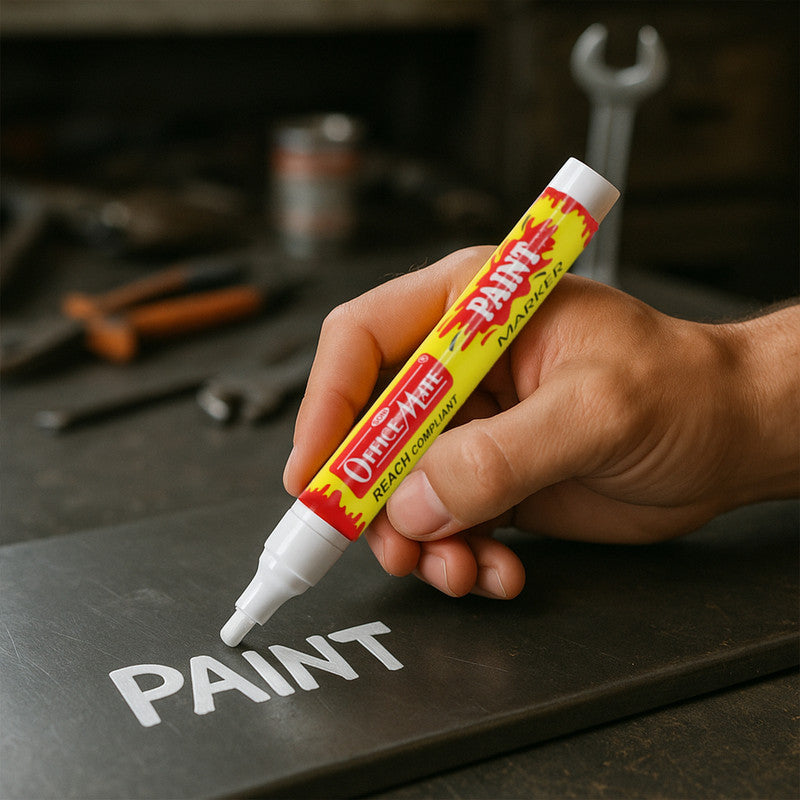 Paint Marker Pen – Permanent, Quick Dry, Opaque Ink for Metal, Glass, Plastic, and Wood