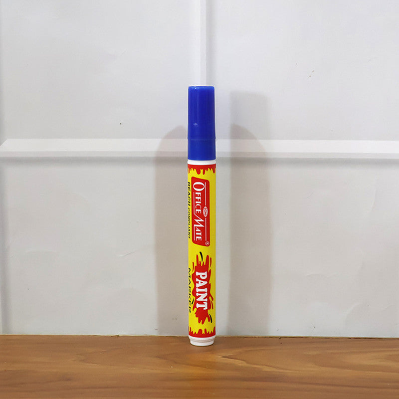 Officemate Permanent Paint Marker Pen Royal Blue – Quick Dry, Waterproof, Multi-Surface & REACH Compliant