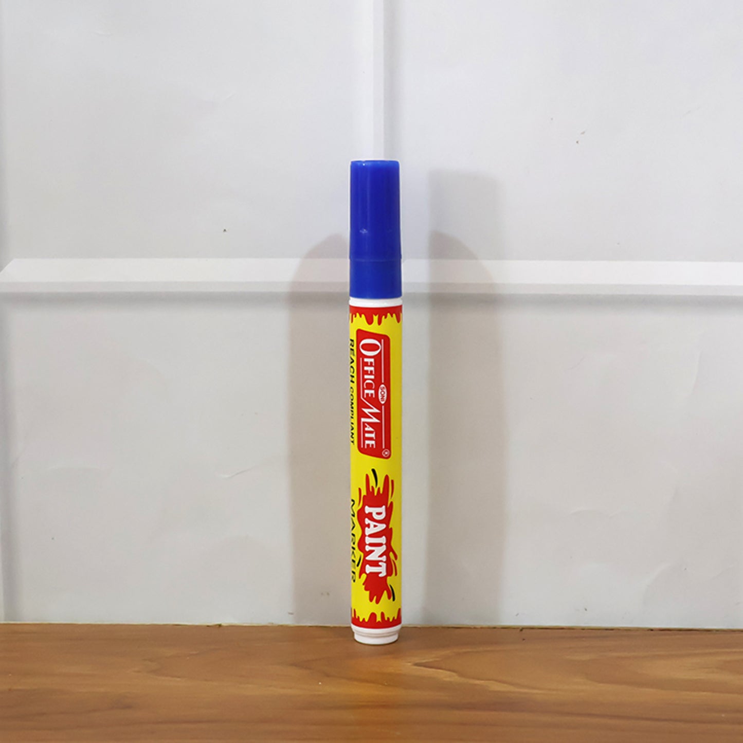 Officemate Permanent Paint Marker Pen Royal Blue – Quick Dry, Waterproof, Multi-Surface & REACH Compliant