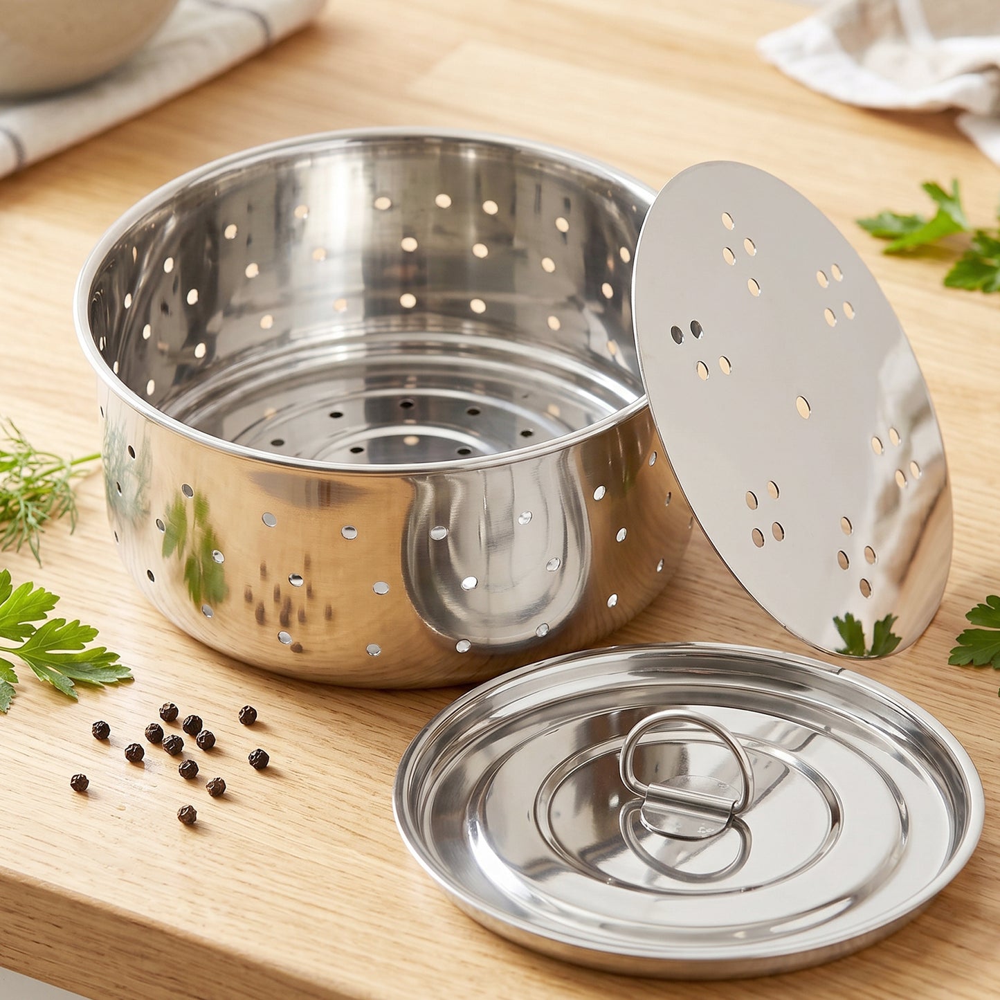 Stainless Steel Paneer Maker Mould with Lid for Cheese and Tofu Press (1 Pc)