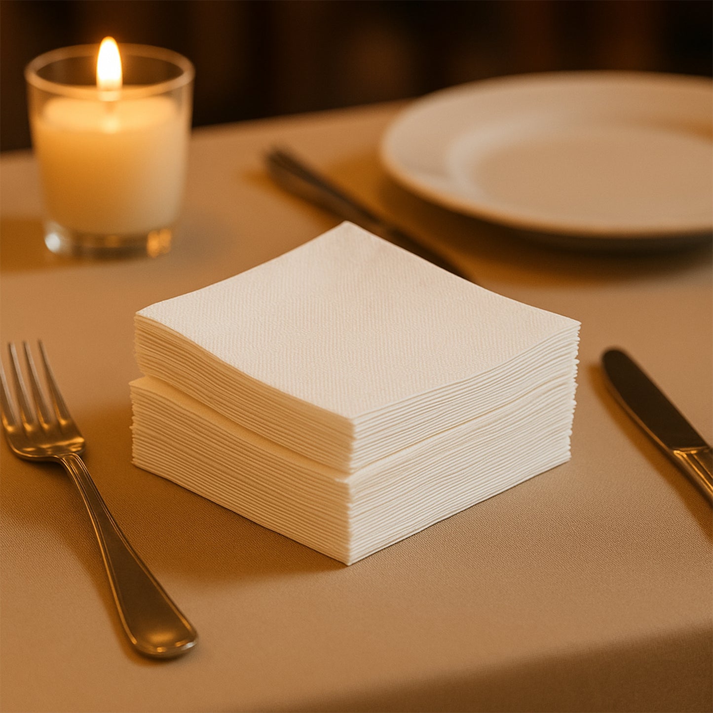 Soft & Absorbent Disposable Tissue Napkins / Paper (75 Pc)