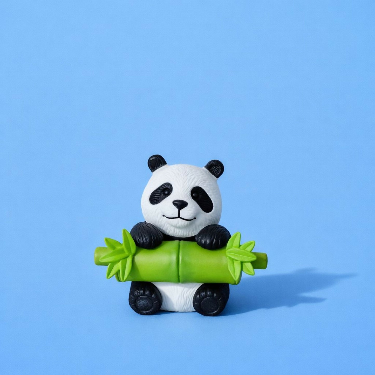 Cute Panda Holding Bamboo poly-resin Showpiece | Mini Panda Home Decor Figurine