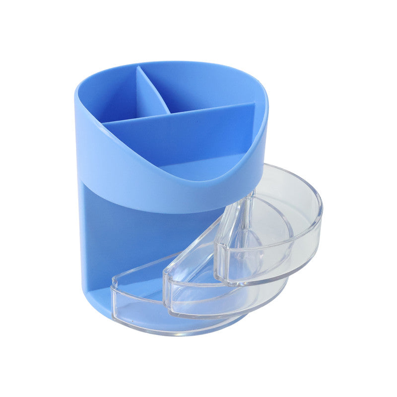 Khyati Pen Stand Trendy – Multi-Section Desk Organizer with Swivel Drawers