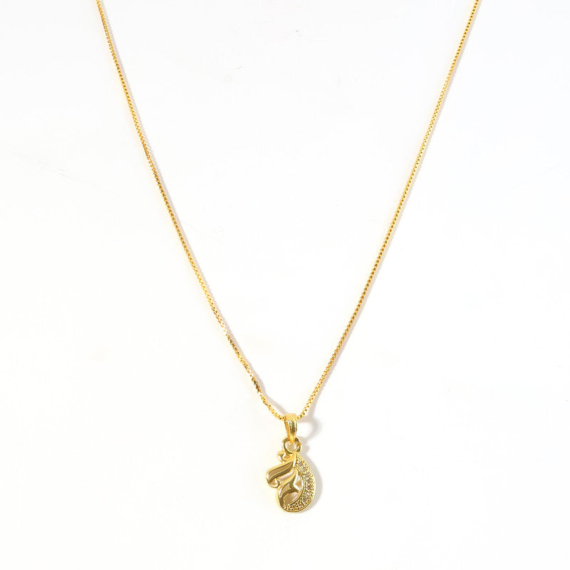 Elegant Teardrop Swirl Pendant Necklace with Crystal Detailing