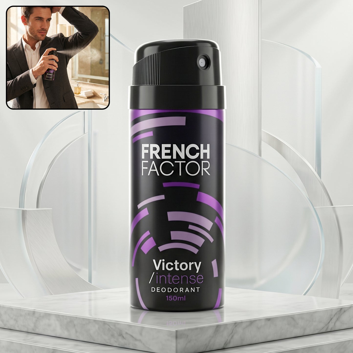 French Factor Victory Intense Deodorant Body Spray (1 Pc, 150 ML)