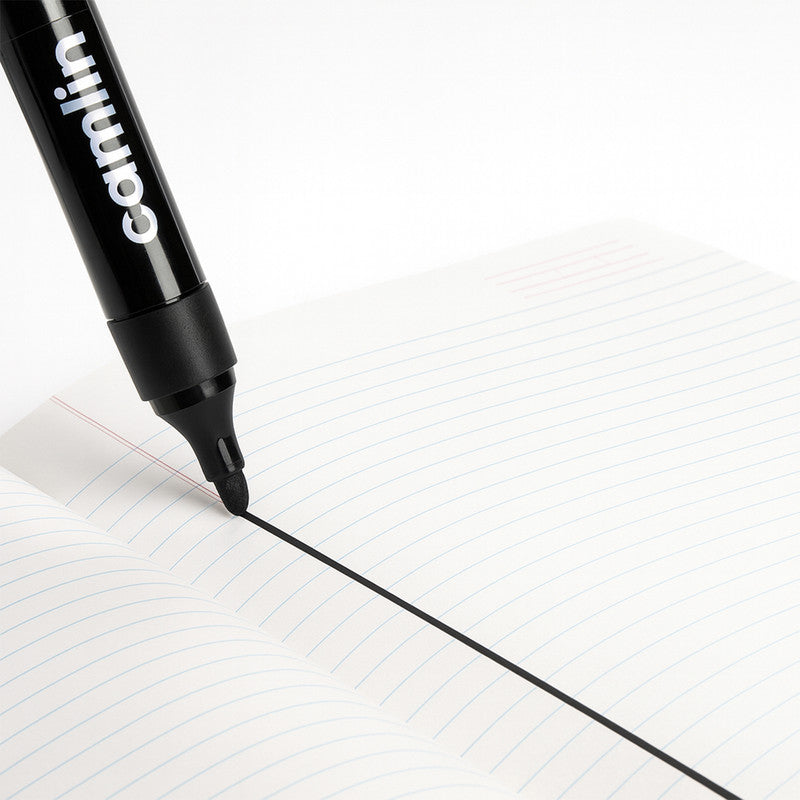 Camlin Permanent Marker – Black Colour, Bold & Long-Lasting Ink, Refillable Multi-Surface Permanent Markers – Pack of 10