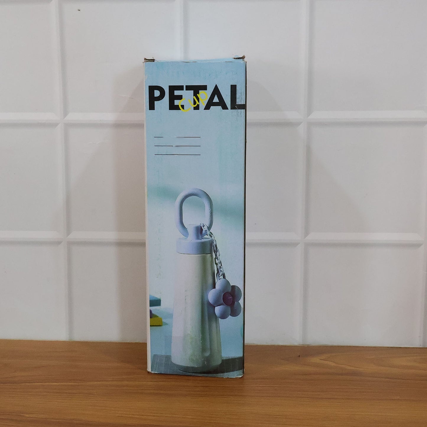 Water bottle in natural setting