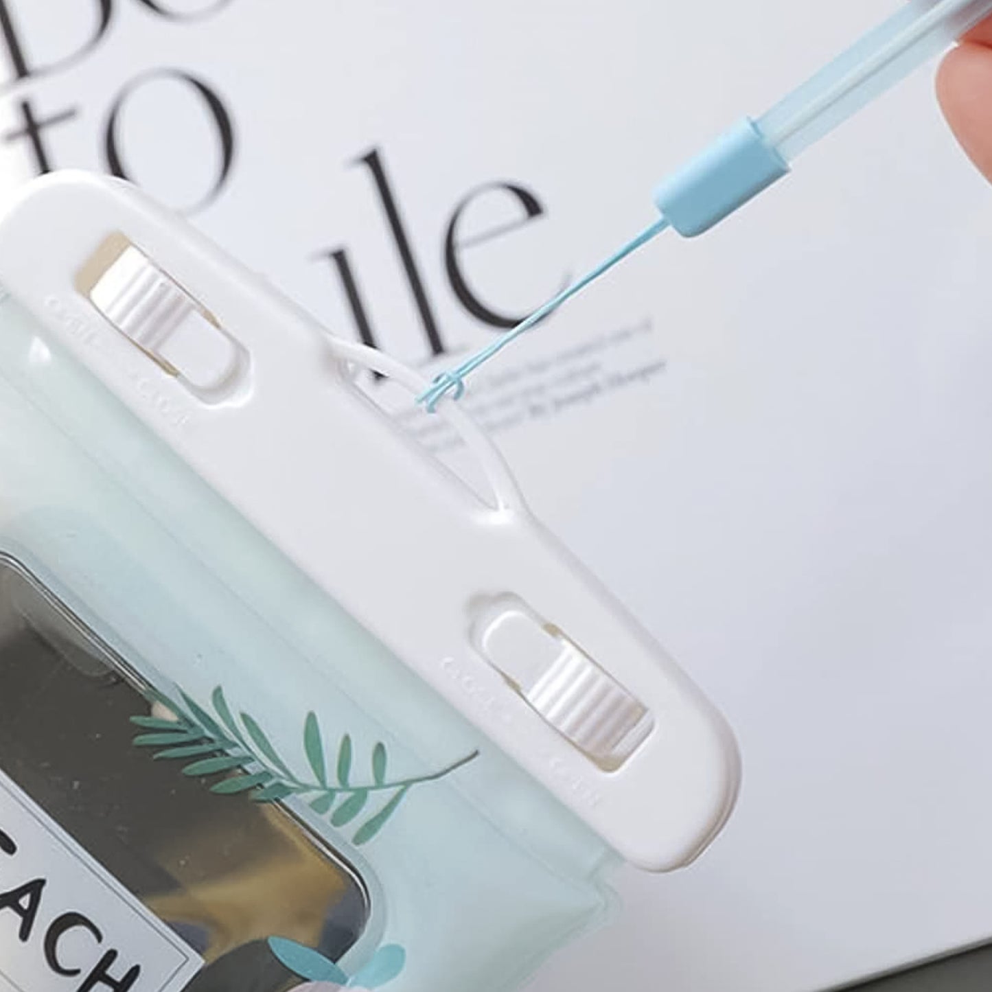 Clear Waterproof Mobile Pouch with Neck Strap