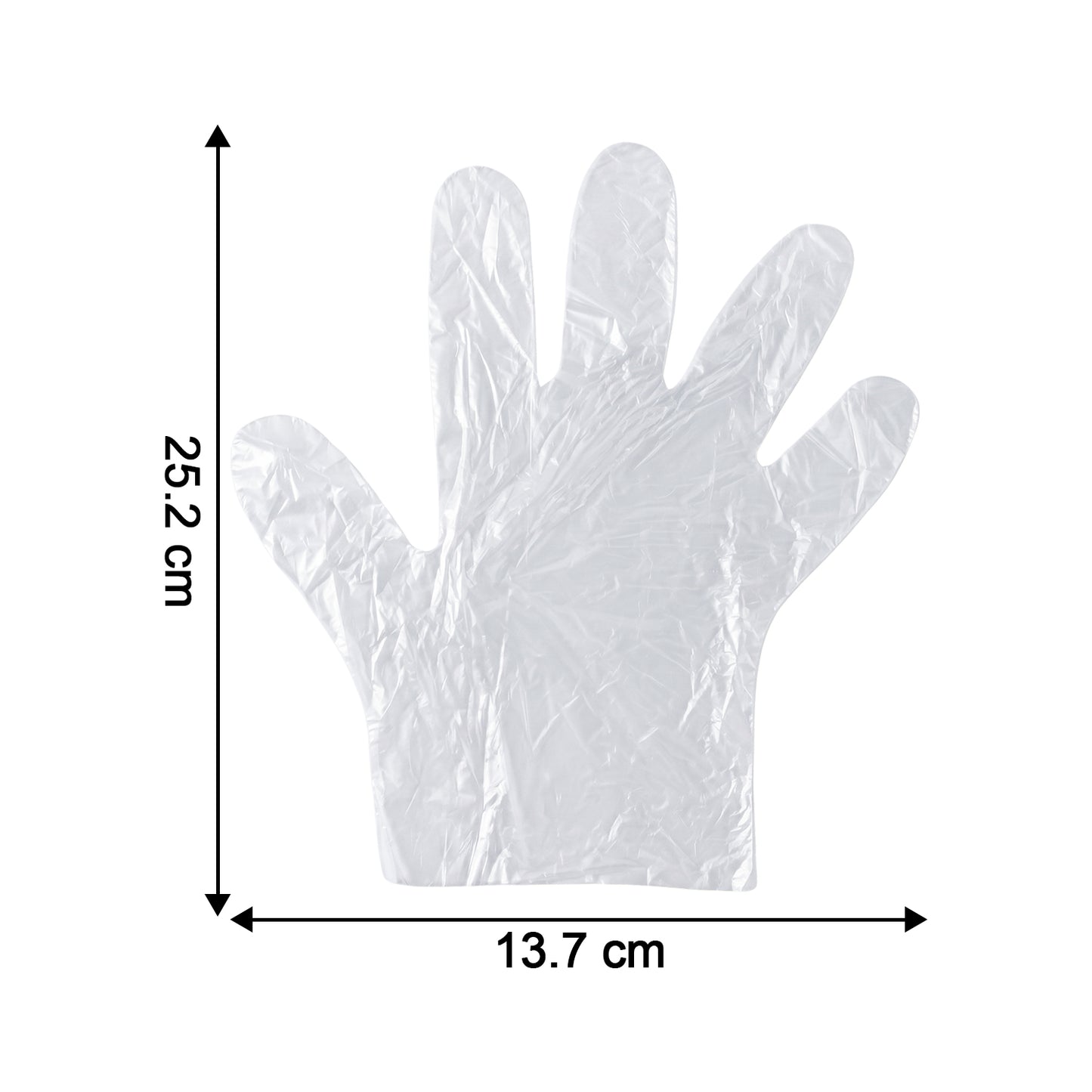 Disposable clear plastic gloves pack