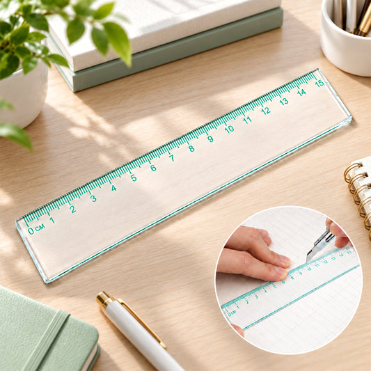 Transparent 15cm Plastic Scale – Durable and Lightweight Ruler