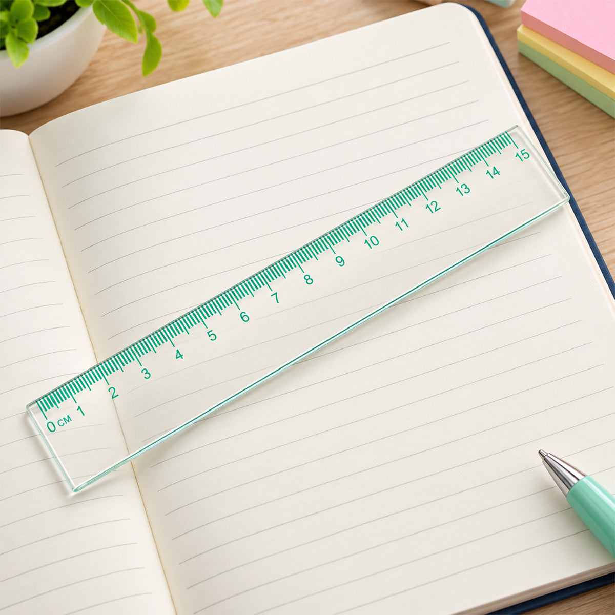 Transparent 15cm Plastic Scale – Durable and Lightweight Ruler