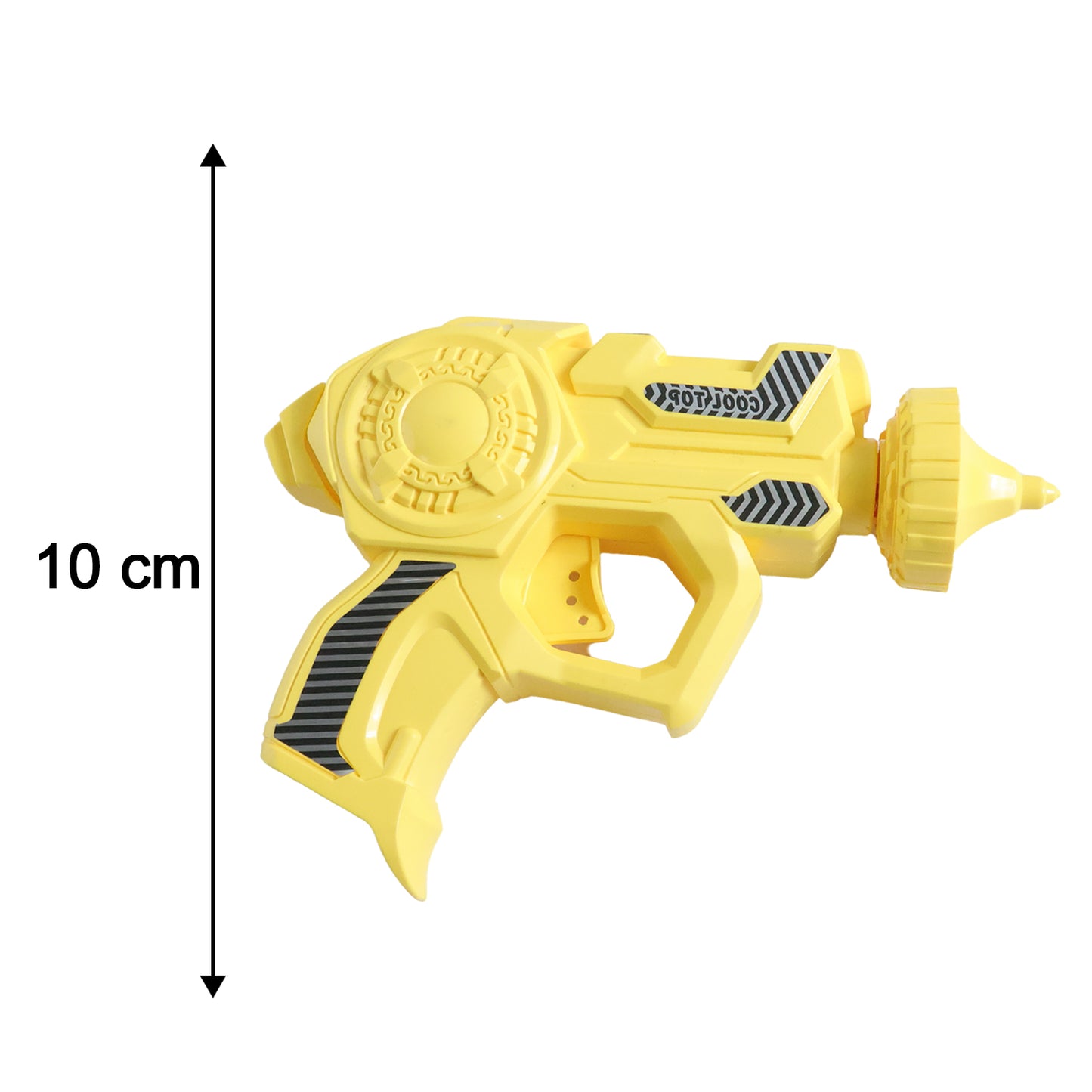 Size chart for flying disc launcher toy