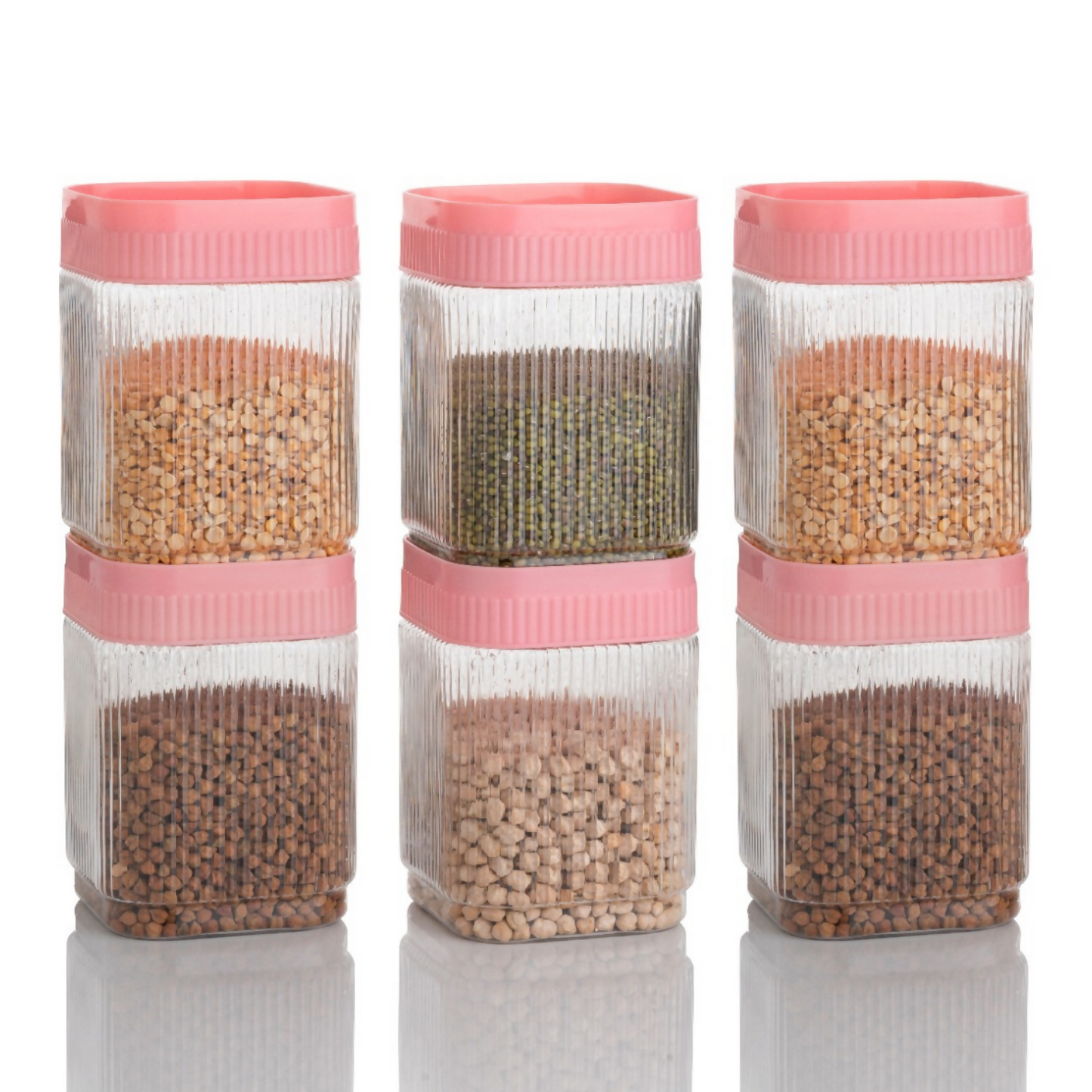 Plastic Storage Container Set Airtight & Leak Proof Kitchen Jar (2 PCS) (1500ml)