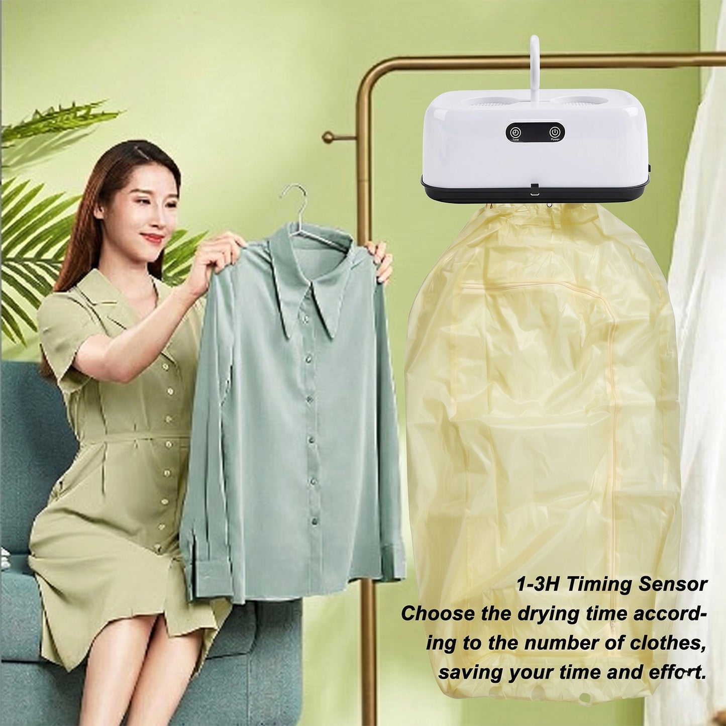 Portable Electric Clothes Dryer (1 Pc)