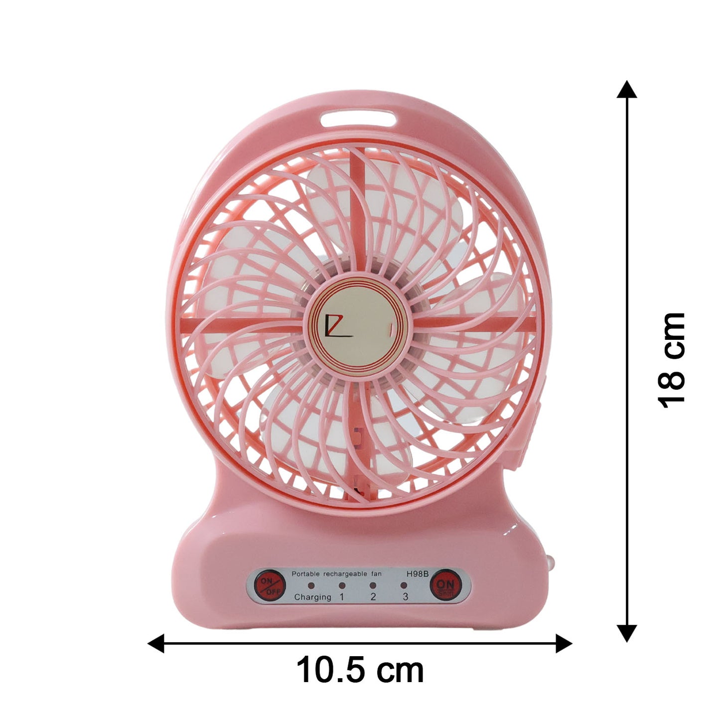 Portable USB Rechargeable Desk Fan (1 Pc)