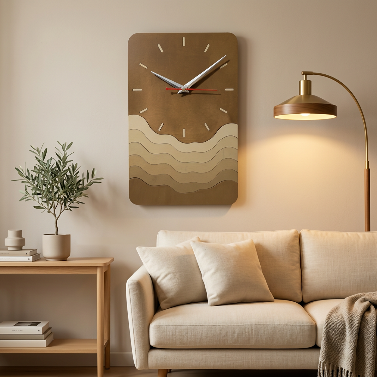 Rectangle Wave Brown 2