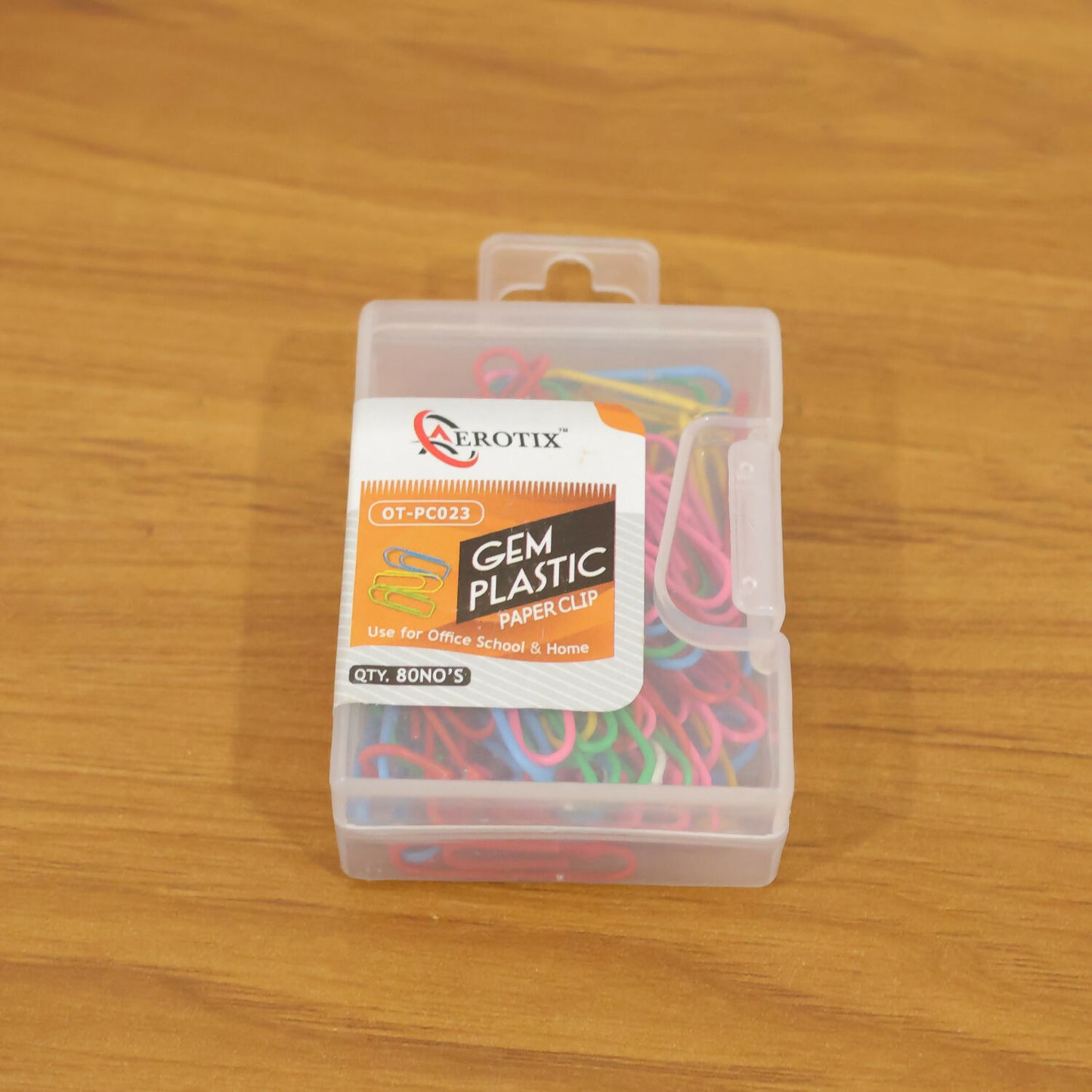 Multi-Color Vinyl Coated Metal Paper Clips Use for Office, School & Home (80 No’s)