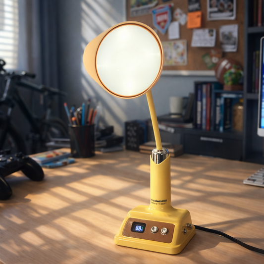 LED Desk Lamp with Adjustable Neck, Table Light for Study, Reading and Home Use