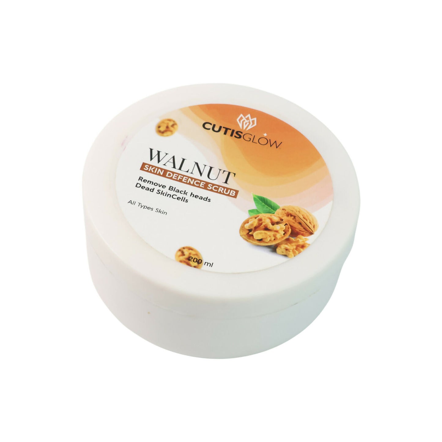 Eyelet Walnut Skin Defence Scrub – Exfoliating Face & Body Scrub for Blackhead Removal, Dead Skin Cell Cleansing & Smooth Radiant Skin (200ml)