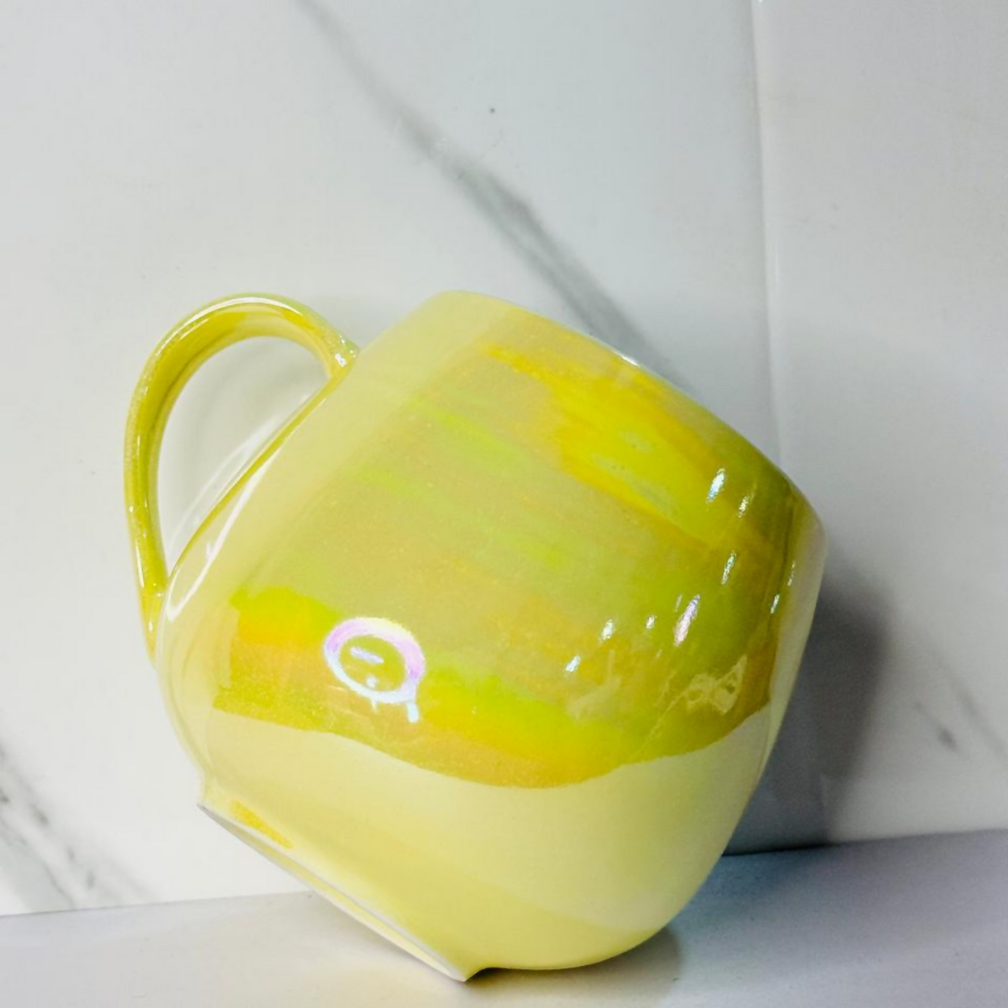 Yellow Superhero Web Action Ceramic Coffee Mug | Glossy Cartoon Character Mug for Kids & Adults | Fun Gift Cup for Tea, Coffee, Hot Chocolate & Milk