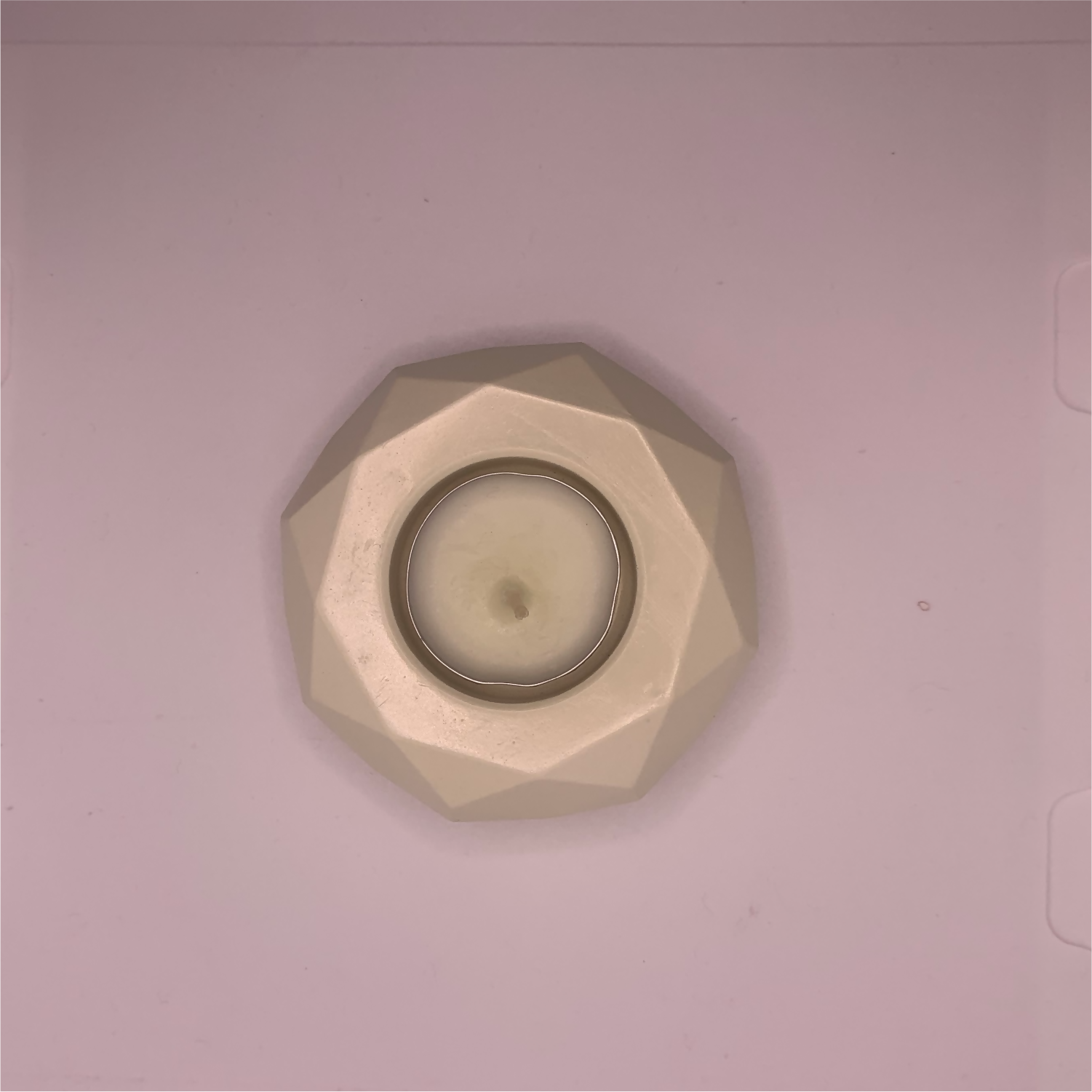 Diamond Diya ivory tealight candle Elegant Home Decor Handmade