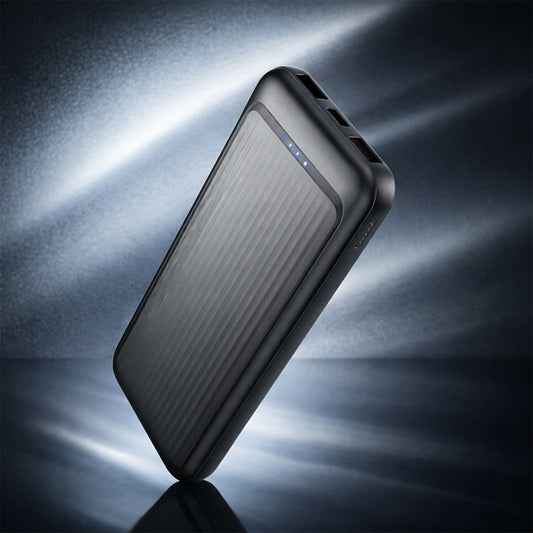 Lapcare 10000mAh Portable Power Bank with Dual USB Output and LED Indicator