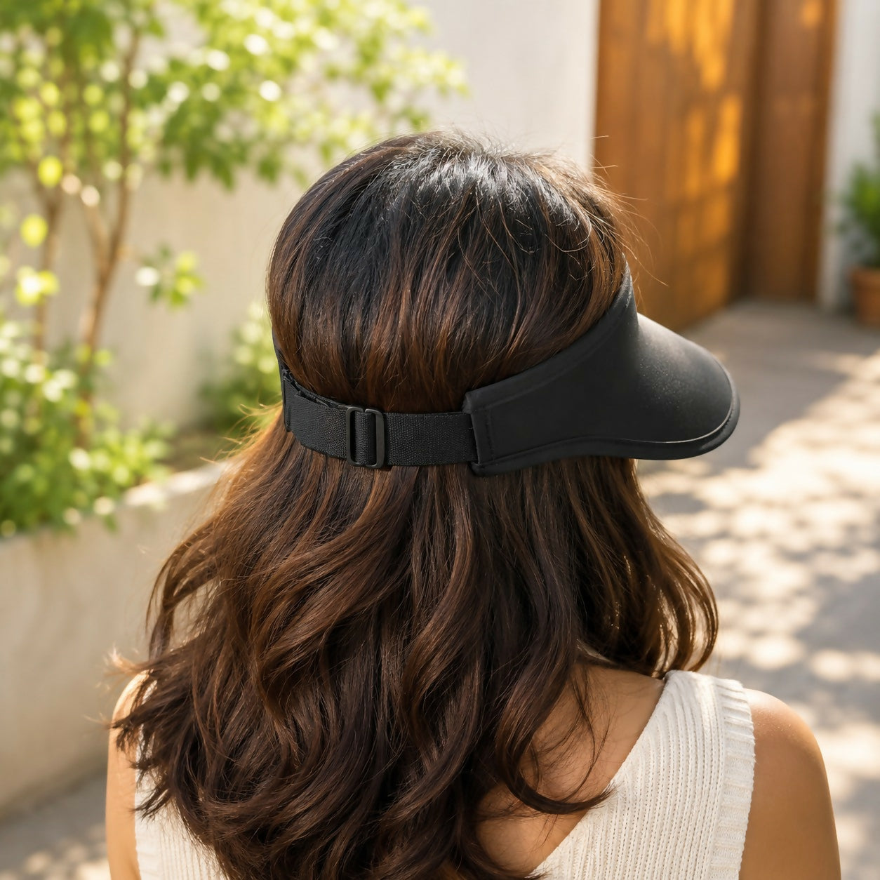 Adjustable Wide Brim Women’s UV Protection Sun Visor Cap