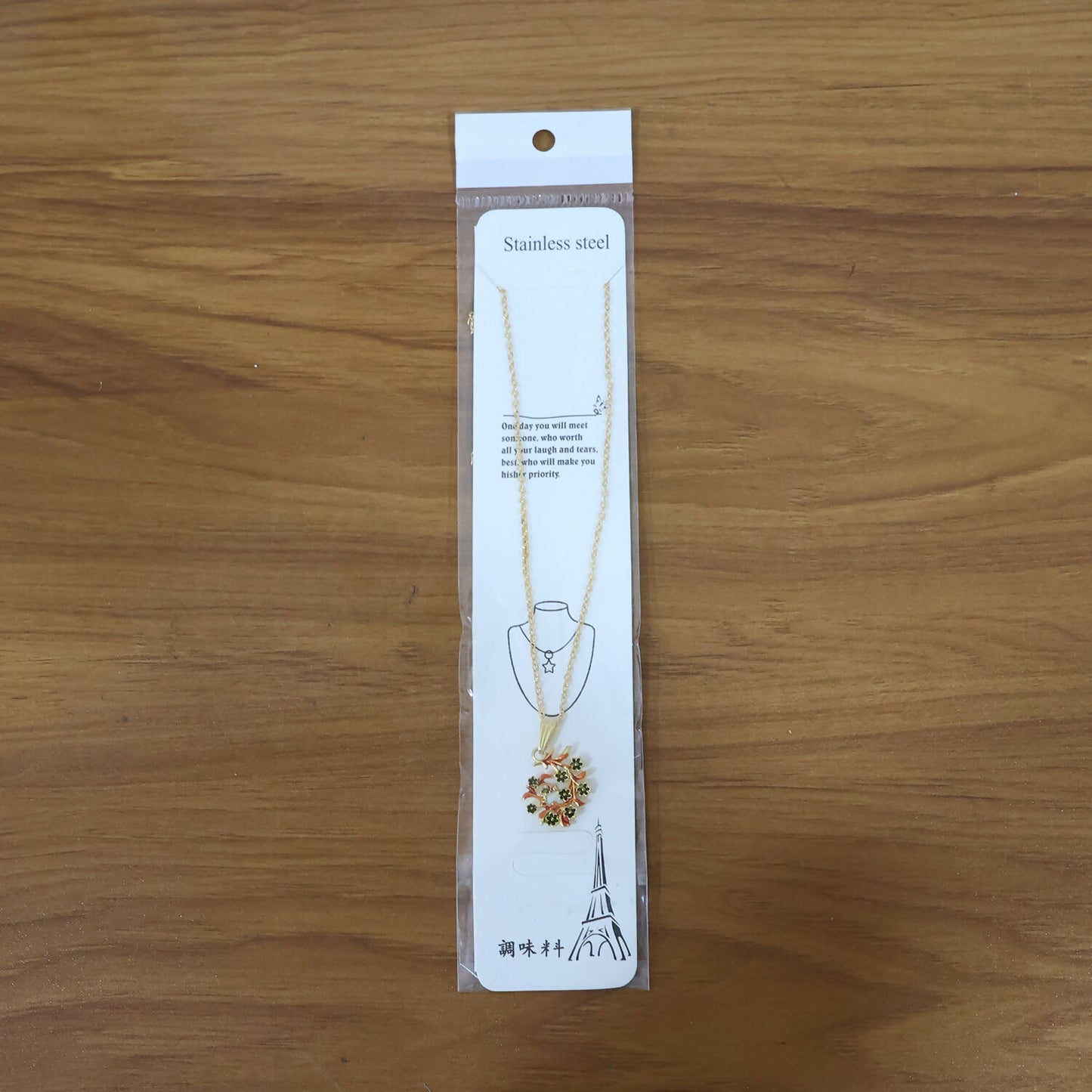 Traditional Floral Vine Design Pendant Necklace with Chain for Women