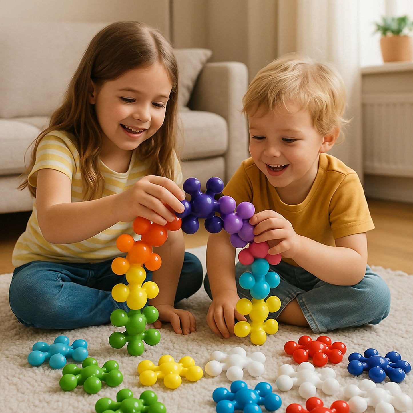 Funskool Giggles Star Links Plus – 24 Pieces Educational Building Toy Set for Kids