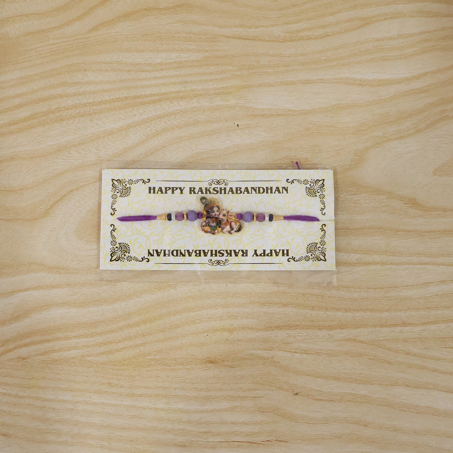 Bal Krishna rakhi tied on hand for raksha bandhan celebration
