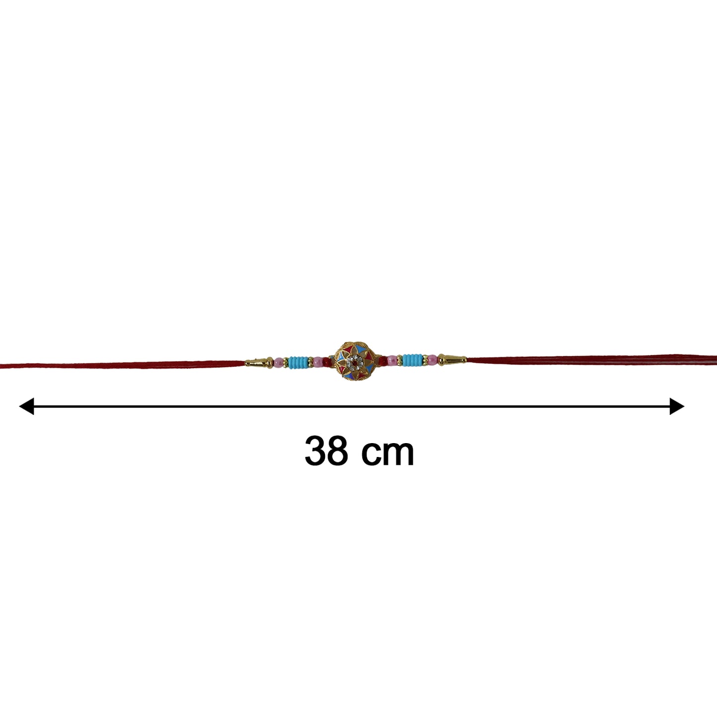 Rakhi size and thread detail display
