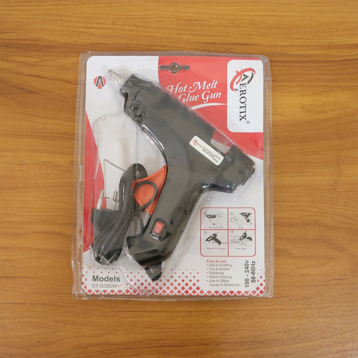 Electric Hot Melt Glue Gun for Craft, DIY Repair, Home, Office Multi-Purpose Use (60W)