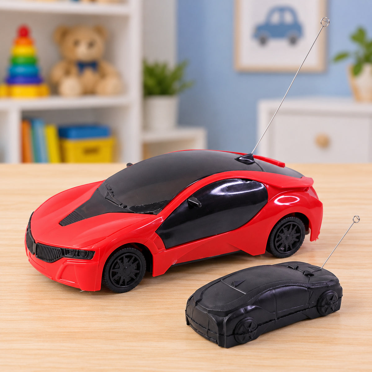 Remote control fast car.