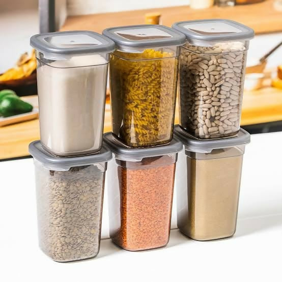 Kitchen Storage Combo – Steel Canisters, Airtight Containers & Egg Storage Rack