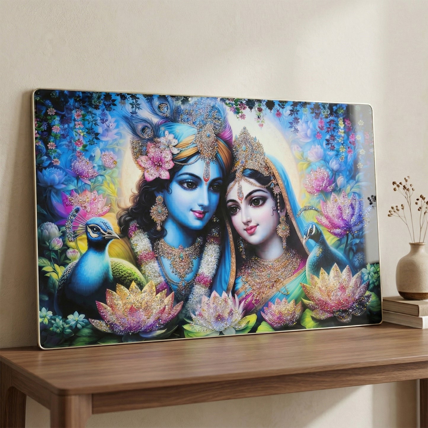 Radha Krishna Wall Hanging Frame decorative art